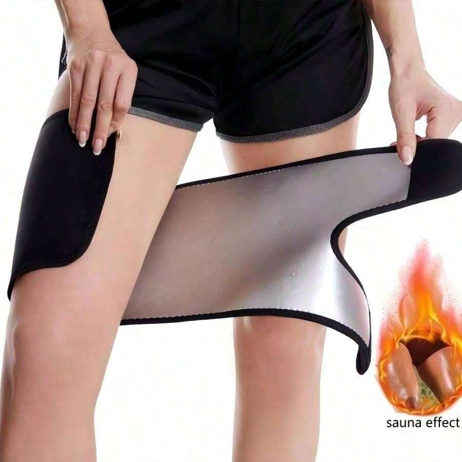 1Pc Unisex Cooling Knee Compression Sleeves Silver Ion Sweat Bands Suitable For Fitness Running Non-Electric Rubber Material Hand Washable