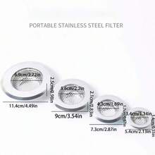 1pc Stainless Steel Kitchen Sink Drain Filter, Sink Strainer Net, Wash Basin Clogging Prevention Net - Multicolor - View 12