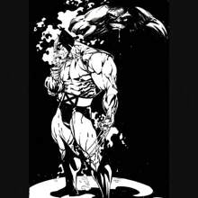 1pc/3PCS Wall Arts Posters Superhero Black And White Illustration Black And White Art Handsome Suitable For Residential And Dormitory Walls, Living Room And Bar Decoration, Dining Room Or Bathroom, Room Decoration, High Quality Without Frame, Indoor/Outdoor Canvas Art, Frameless/Framed ,Wall Art With Frame