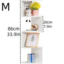 Półka narożna montowana na ścianie 5-poziomowa - wiszący regał do przechowywania do salonu, sypialni, kuchni, łazienki, biura - pudełko do organizacji dekoracji, idealny prezent Półki łazienkowe Przechowywanie i organizacja w łazience