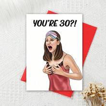 Simple And Interesting Birthday Cards, 30th Birthday Cards, Greeting Cards For Your Wife, Friends And Colleague - Red - View 4