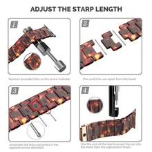 1 pieza Pulsera compatible con de 38mm, 40mm, 41mm, 44mm, 45mm, 46mm, 42mm, 49mm para hombres y mujeres, de resina con estampado de halcón peregrino, para Series Ultra, SE, 10, 9, 8, 7, 6, 5, 4, 3, 2, 1