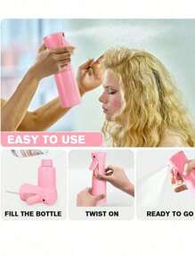 1pc Hair Continuous Spray Bottle 200ml Household Essentials Cleaning Spray Bottle Empty Ultra Fine Water Styling Spray Bottle Garden Plant Curls Perfume And Other Macaron Colors