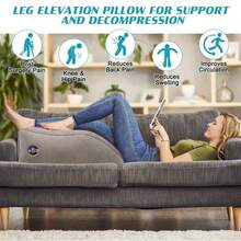 1/2pcs Inflatable Leg & Knee Relief Support Cushion - Wedge Pillow Gently Elevates Legs To Relax Muscles & Comfort Swelling