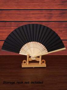 1pc Foldable Fan Hand Held Fan With Tassel For Outdoor Travel Dancing Performance Cheongsam Dressing Accessories Photo-Taking Props