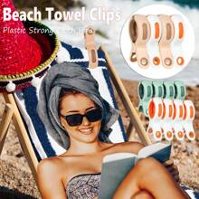 Beach Towel Clips For Beach Chair Pool Chair On Cruise, Plastic Strong Clip Cloth Pins Clothespins Windproof Hanging Clamps For Chairs Beach Accessories And Hanging Rack