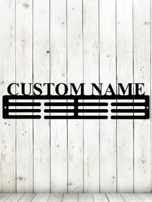 Customized Name Plate Medal Display Rack 12-Tier Horizontal Bar For Medals And Ribbons Personalized Sports Medal Hanger Race Bib Holder - Multicolor - View 13