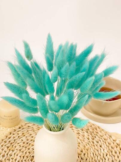 60/120/240 قطعة من أزهار اصطناعية بأسلوب بوهيمي - ذنب الأرنب المجفف الطبيعي ، أزهار الهندباء ، ديكور المنزل والزفاف والمكتب والمقهى - هدية عيد الحب وعيد الأم ، ديكور الخريف