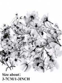 50pcs Transparent Black & White Pattern Decorative Stickers, Suitable For Scrapbooking, Diaries, Notebooks, Laptops, Water Bottles, Cars, Etc. - Multicolor - View 6