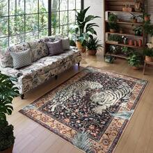 Tiger Area Rug, Boho Washable Living Room Rug, Non Slip Green Rugs For Bedroom, Vintage Soft Stain Resistant Throw Floor Carpet For Office Dining Room20*31in16*48in18*60in 5*7ft , Area Rug Doormat Kitchen Mat Non-Slip Washable Rug Mats, Suitable For Bathroom, Bedroom,  ' Room, Living Room, Kitchen,1Pc Rug For Pet, Entrance Gift For   Pet Women Men Old People The Old Elder Grandma Grandpa Mother's Day, Father's Day, Thanksgiving, Christmas, Easter, Wedding, Graduation Season, Housewarming, Moving Party Floral Vintage Style, Enthusiast Gifts, Family Gift, Store Farm Gardon Lake Mountain Forest Snow Street Yard Pet Dog Sign, Game Science Abstract Animal Stone Canvas Art Vintage Deer Cow Cattle Sheep Bird Wall Decor Country Rustic Nature Wilderness Fossil Scenery Painting Posters Pictures Modern Minimalist Artwork Home Decoration For Kitchen Living Room Bedroom Bathroom Office School