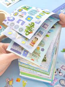 Set de 20 pegatinas retro recortadas, serie Momentos Maravillosos, adecuadas para hacer scrapbooking, diarios, oficina, hogar, etiquetado, papelería, fundas de teléfono, portátil, botellas, equipaje, monopatín, juguetes, decoración DIY de regreso a la escuela