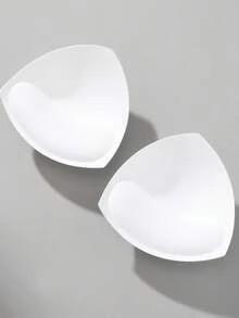 3 Pairs Seamless Sports Bras With Triangle Pads And Massage Blocks - White - View 4