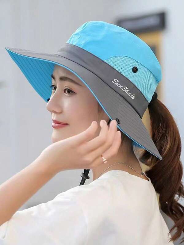 Sombrero bucket impermeable de ala ancha para pesca, camping y escalada, sombrero transpirable de secado rápido que protege del sol, opción ideal para regalos