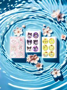 Sanrio 36 Stücke Sommer Mückenabwehr Aufkleber, personalisierte Kinder Aufklebern, Sanrio Aufkleber für Kinder, Kuromi Kinder Outdoor Aufkleber Aufkleber