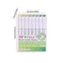 8/24/120 Multi-Color Fashionable Acrylic Marker Pen Set, Bright Colors, Creative Soft Head, Strong Covering Power, Overlapping Colors, Suitable For Handwriting, Posters, Painting, DIY Graffiti, Creative Projects, Party Decorations, School And Art Supplies. Back To School