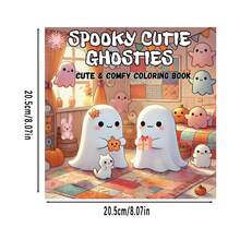 （升级豪华版，加厚纸张，22页，20*20厘米）恐怖可爱怪物涂色书，水彩纸，独特封面，舒适空间涂色，适合成人放松身心 | 情人节、圣诞节、万圣节、新年、生日和各种派对的完美礼物，适合送给朋友、家人和同事，也适合返校季。