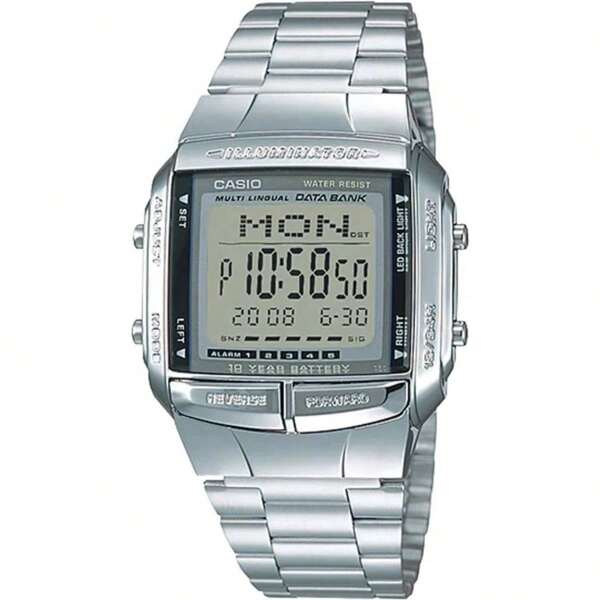 Casio RELÓGIO MASCULINO CASIO VINTAGE PRATEADO DB-360-1ADF
