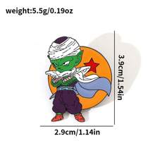 1 pieza Colgante decorativo de bolso con diseño de personaje de anime clásico Dragon Ball Sun Wukong, broche de moda para ropa, bolso, accesorio escolar