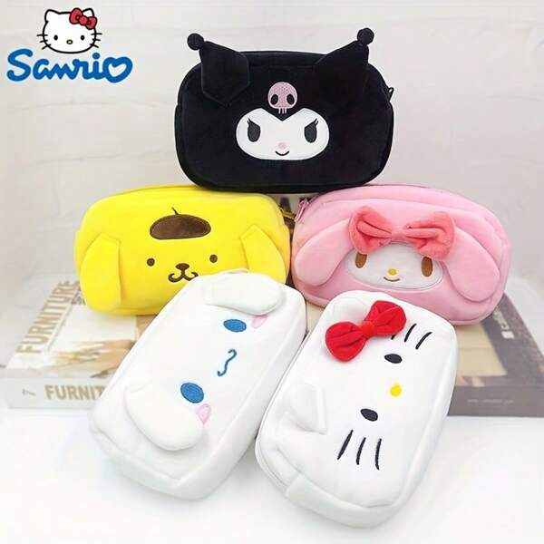 Sanrio Hello Kitty 零钱包、Cinnamoroll 铅笔盒 - 卡通动漫化妆包、Y2k Melody Kuromi 风格