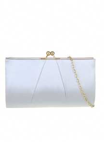 Girly Handbags Womens Ball Clasp Clutch Bag - Silver - View 2