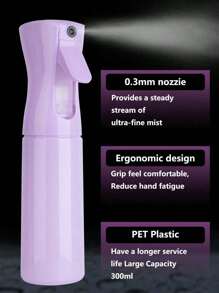 1pc Hair Continuous Spray Bottle 200ml Household Essentials Cleaning Spray Bottle Empty Ultra Fine Water Styling Spray Bottle Garden Plant Curls Perfume And Other Macaron Colors