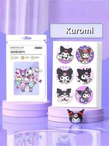 Sanrio 36 Stücke Sommer Mückenabwehr Aufkleber, personalisierte Kinder Aufklebern, Sanrio Aufkleber für Kinder, Kuromi Kinder Outdoor Aufkleber Aufkleber