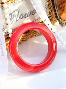 Brazalete de resina asimétrico de viento retro de lujo, nuevo brazalete de primavera y verano de madera de pino natural, brazalete de barra obligatoria de trébol de cuatro hojas, joyería diaria, pero también adecuado para vacaciones, fiestas, pasarelas, uso como regalo(madera de pino natural, vetas y marcas de madera son normales)