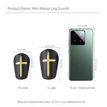 1 par de mini espinilleras de fútbol, esquineras protectoras Thick para adultos - Adecuado para todas las estaciones - Multicolor - Ver 3