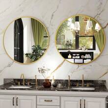 24" Wall Mirror Bathroom Mirror Wall Mounted Round Mirror