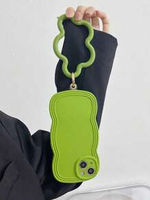 1pc Solid Color Silicone Starfish Bracelet Mobile Phone Case Pendant, Universal Phone Cover, Short Wrist Anti-Lost And Anti-Drop Device Gifts For Mother, Family, Friends, Birthday, Holiday Phone Charm, Phone Chain