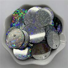 200 szt. 20 mm płaskie okrągłe cekiny z 1 otworem bocznym PVC płaskie okrągłe luźne cekiny paillettes szycie rękodzieło DIY ślubny wisiorek