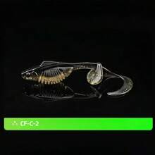 10PCS Dual Position Switch Twist Fish Lure Soft Lure T Tail Curl Tail Line Freshwater Float