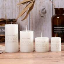 Multi-Color Scented Candle Classic Smokeless Cylinder Birthday Romantic Small Candle Wedding Western Food Home Decoration Creative Gifts Home Round Candle(The Two Exterior Versions Are Distributed Randomly),Room Decor,Gifts Graduation