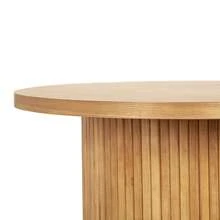 Round Wooden Coffee Table With Base - Multicolor - View 7