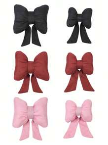 1pc Bowknot Ribbon Car Headrest Neck Pillow Creative Cotton And Breathable Comfortable Car Pillow Goddess Automotive Supplies