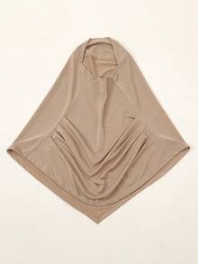 1 件女士水晶亚麻褶皱多功能头巾，透气围巾头带适合日常佩戴 - 彩色 - 查看 8