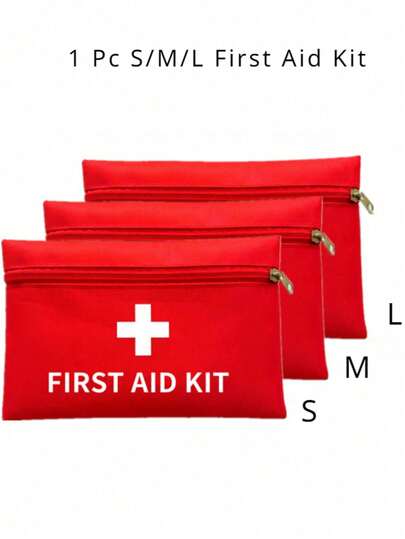 1 Portable Empty First Medical Kit,Mini First Aid Kit Bulk,Medical Bag,Empty First Aid Kit, 3 Different Sizes Available, Multifunctional Travel Essential, Suitable For Mini Medical Kit, Compact First Medical Kit, Survival Emergency Kit, Household Medicine, Pills, Bandage Storage Bag, Zipper First Medical Kit,Stocking Stuffers,Christmas