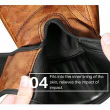 GINGPAI BOXING Vintage Boxing Gloves For Kickboxing, Muay Thai, Training, Sparring, Punching Bag, Adults, Teenagers, 8-12oz, Professional Fighting & Fitness Gym Equipment - Multicolor - View 13