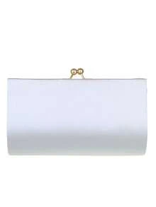 Girly Handbags Womens Ball Clasp Clutch Bag - Silver - View 4