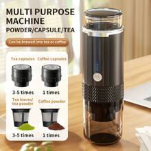 Portable Electric Espresso Machine - USB Rechargeable, Compact Travel Coffee Maker For Camping, Car, RV, And Office Use, Ideal For Coffee Lovers, Coffee Maker For Travel(Non Heated Style)Need To Add Hot Water!