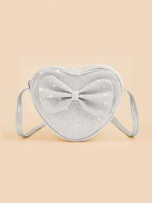 1 pieza Bolso bandolera con lazo en forma de corazón de moda para niñas Monedero (Tamaño muy pequeño) - Bolsos bandolera - Ver 14