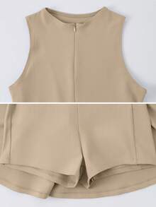 NcmRyu 1 Set Fashion Hiking, Running, Fitness, Tennis, Golf Outdoor Sports Dress Summer - Màu Khaki - Xem 3