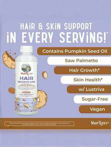 MARY RUTH'S HAIR GROWTH'MAX LIPOSOMALUitra AbsorptionLiquid Supplcment  - Pumpkin Seed Oil - Saw Palmetto - Hair Growth - Skin Health - Others - View 4