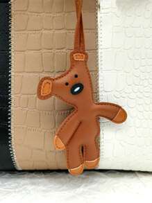 1pc Keychain,Personalized Hanging Decoration Leather Accessories,Christmas Gifts Gift Thanksgiving Y2k,Animal-Themed Accessory For Keys, Backpacks & Wallets
