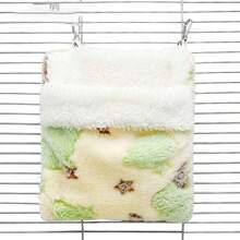 Single Selling, Soft And Comfortable, Breathable And Sturdy, Metal Hook Hanging Design, Exquisite Workmanship, Healing Color, Elegant Pet Sleeping Bag And Hanging Nest, Suitable For Use In Pet Cages, Suitable For Small Pets Such As Golden Bears, Hamsters, Chipmunks, Sugar Gliders, Flying Squirrels, And Small Bird Pets