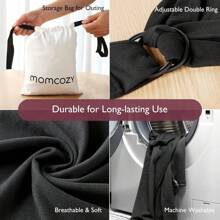 Momcozy Momcozy Portabebés para Recién Nacidos de hasta 50 Libras, Portabebés Ajustable para Adultos en Tallas XXS-XXL, Portabebés para Recién Nacidos, Portabebés Ergonómico Delantero/Trasero, Portabebés para Recién Nacidos