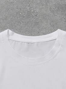 Camiseta interior de moda casual para hombres con estampado de letras estilo vaquero occidental, ideal para uso diario, casual y de transporte