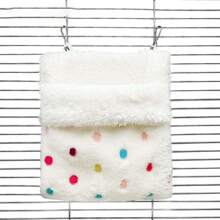 Single Selling, Soft And Comfortable, Breathable And Sturdy, Metal Hook Hanging Design, Exquisite Workmanship, Healing Color, Elegant Pet Sleeping Bag And Hanging Nest, Suitable For Use In Pet Cages, Suitable For Small Pets Such As Golden Bears, Hamsters, Chipmunks, Sugar Gliders, Flying Squirrels, And Small Bird Pets