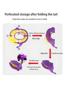 1pc TPE Soft Packaging Children's Portable Folding Travel Toilet Seat With Non-Slip Silicone Pad Potty Training Seat Toilet Ring Foldable Washable Toilet Seat Mat Suitable For Toddlers, Boys And Girls
