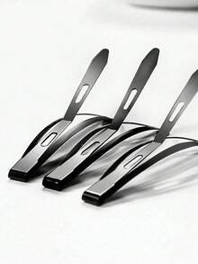 10/20个黑色发夹，女士简约一体式BB夹，刘海夹，柔软顺滑，轻盈优雅，经典时尚，日常百搭，适合固定碎发、造型、休闲及正式场合，可作礼物、旅行装、圣诞礼物，女士适用，圣诞礼物 - 黑色 - 查看 3